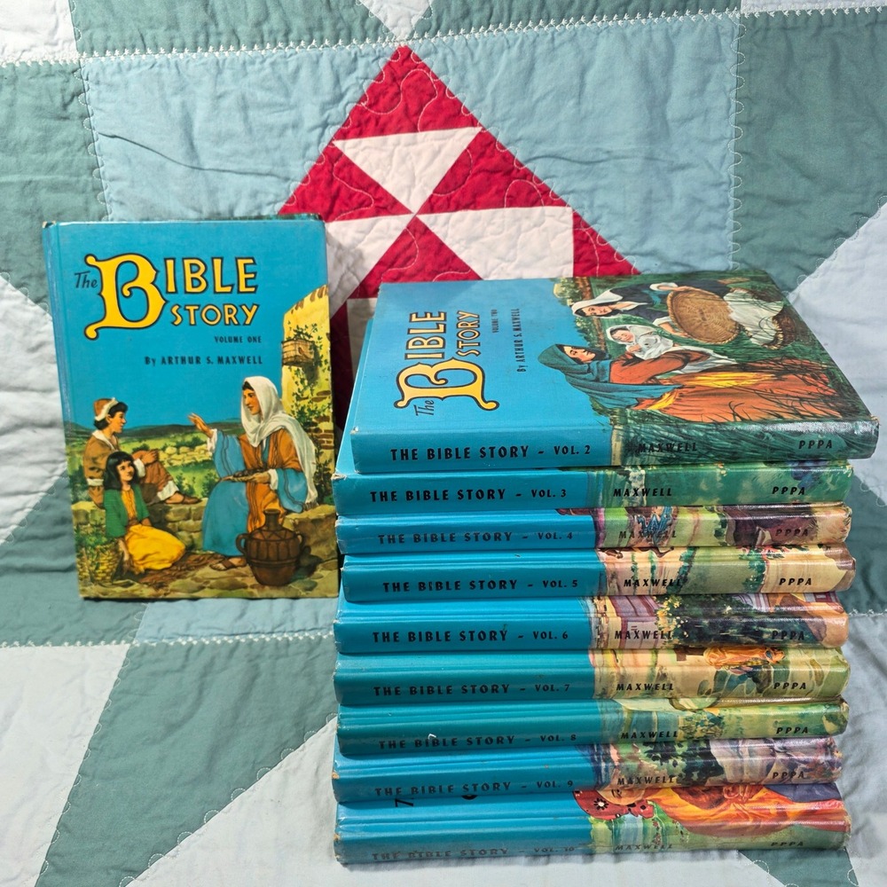 Pacific Press Publishing The Bible Story Childrens 10 Volume Set Blue Hardcover
